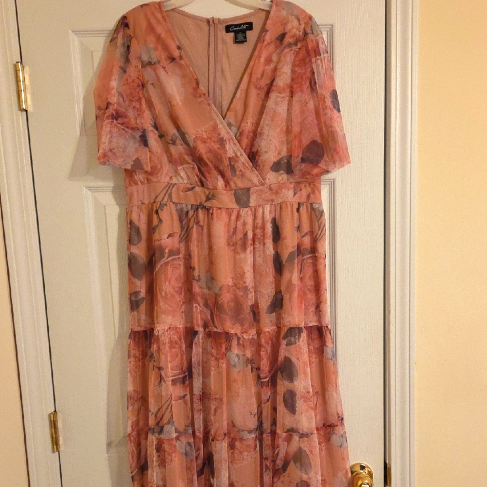 Floral High Waist Dress